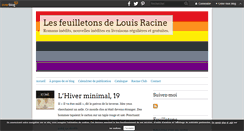 Desktop Screenshot of lesfeuilletonsdelouisracine.com