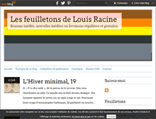 Tablet Screenshot of lesfeuilletonsdelouisracine.com
